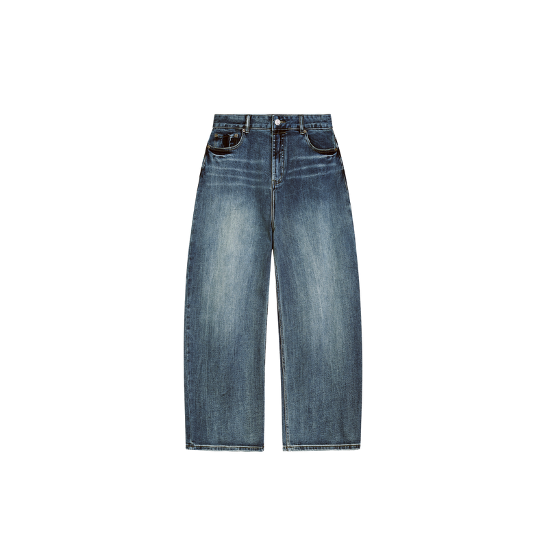 Sea Peoples Sun Fade Wide Leg Denim Jeans