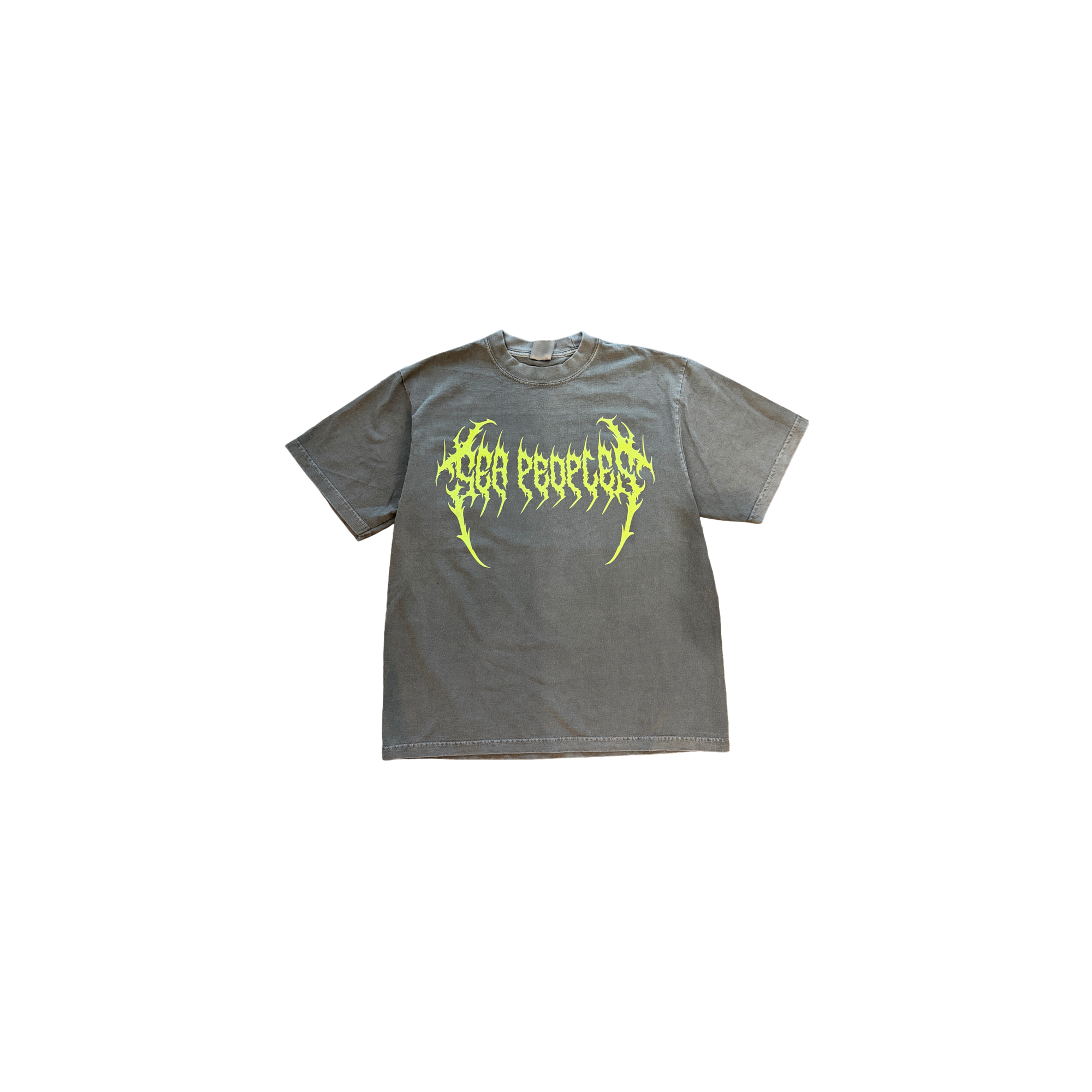 Sea Peoples Grunge Logo Grey Tee