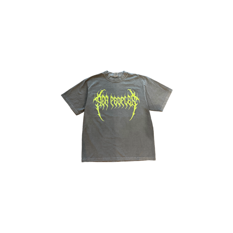 Sea Peoples Grunge Logo Grey Tee
